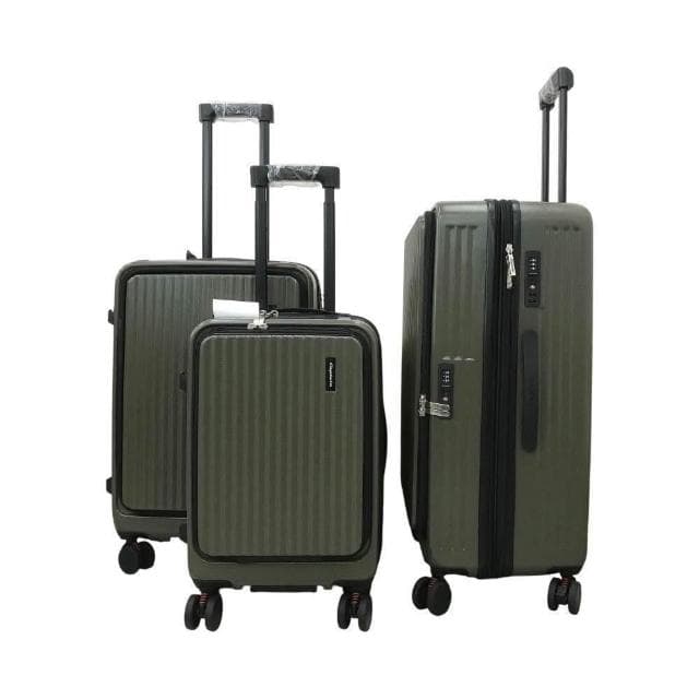 麥拉倫前開PC旅行箱 電子紋防刮 防盜拉鍊 杯架 剎車輪 旅行箱 9比1大容量 行李箱 登機箱