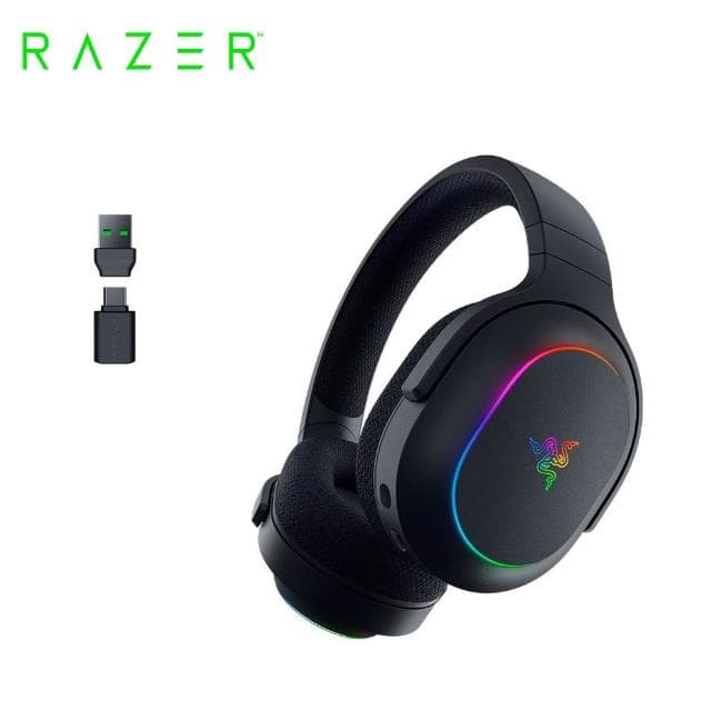 【Razer 雷蛇】Barracuda X Chroma 梭魚無線耳機 X 幻彩版 黑色