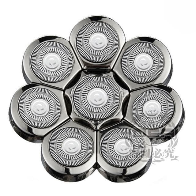 黑_銀【替換刀頭】六刀頭 七刀頭 八刀頭 電動刮鬍刀 光頭神器 剃光頭
