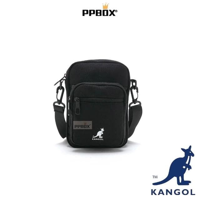 【KANGOL】英國 袋鼠 零錢包  61251785(錢包 三層 皮夾 短夾 尼龍 防潑水 防水 多夾層 手拿包)