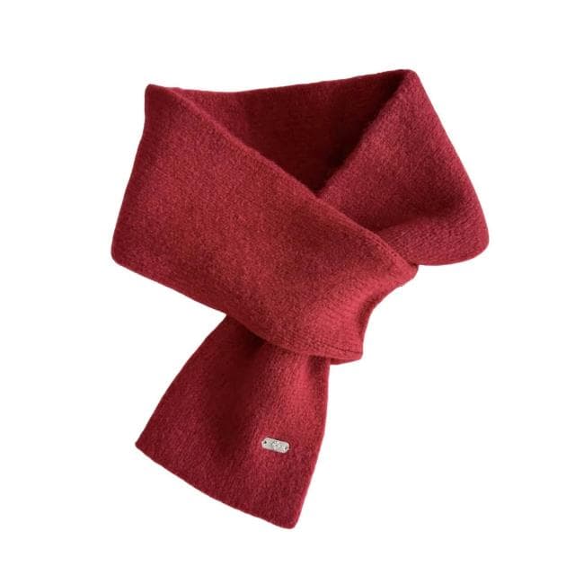 【ZOII 佐壹】簡約柔織羊毛交叉圍巾 羊毛圍巾 圍巾 秋冬圍巾 保暖圍巾 禦寒圍巾 羊毛圍巾 賞雪圍巾#322065