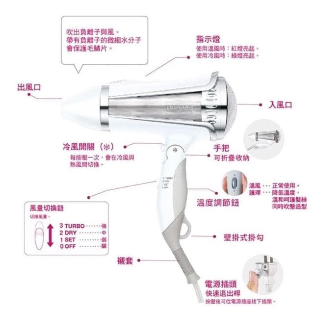 【TESCOM】🔸台灣保固🔸日本 TESCOM 大風量負離子吹風機 TID962TW TID962 TID960 962