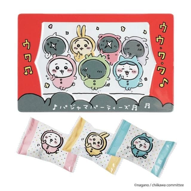 長登屋 吉伊卡哇 可愛造型餅乾鐵盒 (日本 巧克力的沼澤 睡衣派對 收納盒 禮物 萬聖節 聖誕節 烏薩奇 小可愛)