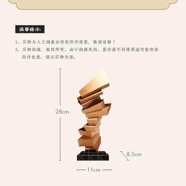 輕奢高檔步步高升雕塑 客廳酒櫃擺件 電視櫃辦公室裝飾 喬遷禮物 創意裝飾品 辦公室擺件 玄關桌面擺件