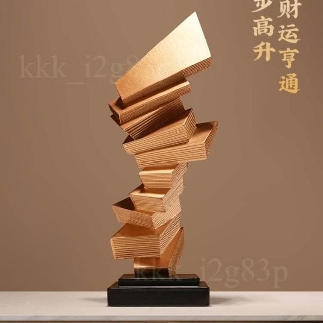 輕奢高檔步步高升雕塑 客廳酒櫃擺件 電視櫃辦公室裝飾 喬遷禮物 創意裝飾品 辦公室擺件 玄關桌面擺件