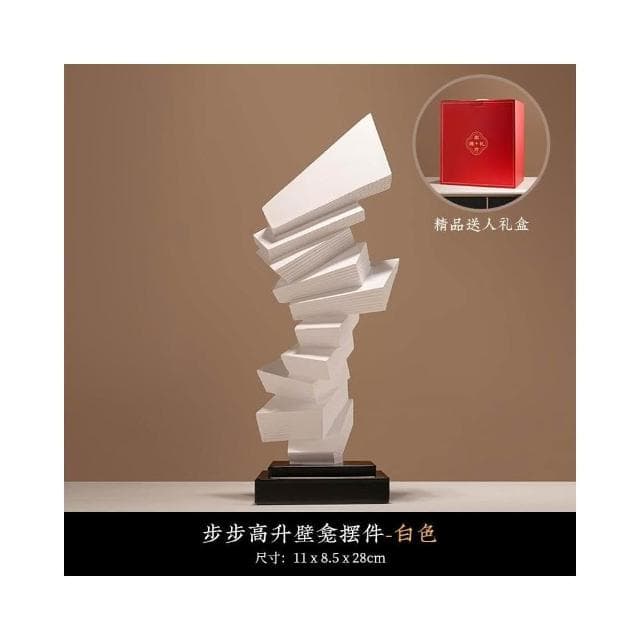 輕奢高檔步步高升雕塑 客廳酒櫃擺件 電視櫃辦公室裝飾 喬遷禮物 創意裝飾品 辦公室擺件 玄關桌面擺件