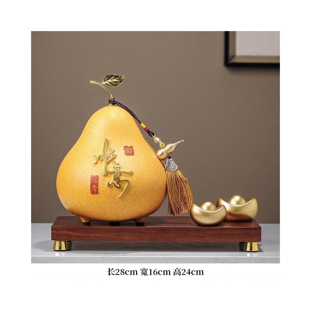 平安苹果摆件 高档客厅装饰 玄关酒柜摆件 存钱罐装饰 工艺品 乔迁礼物 擺飾 風水擺飾 酒櫃擺件 礼