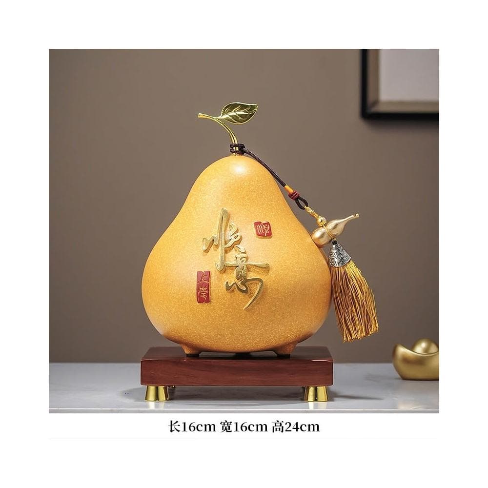 平安苹果摆件 高档客厅装饰 玄关酒柜摆件 存钱罐装饰 工艺品 乔迁礼物 擺飾 風水擺飾 酒櫃擺件 礼