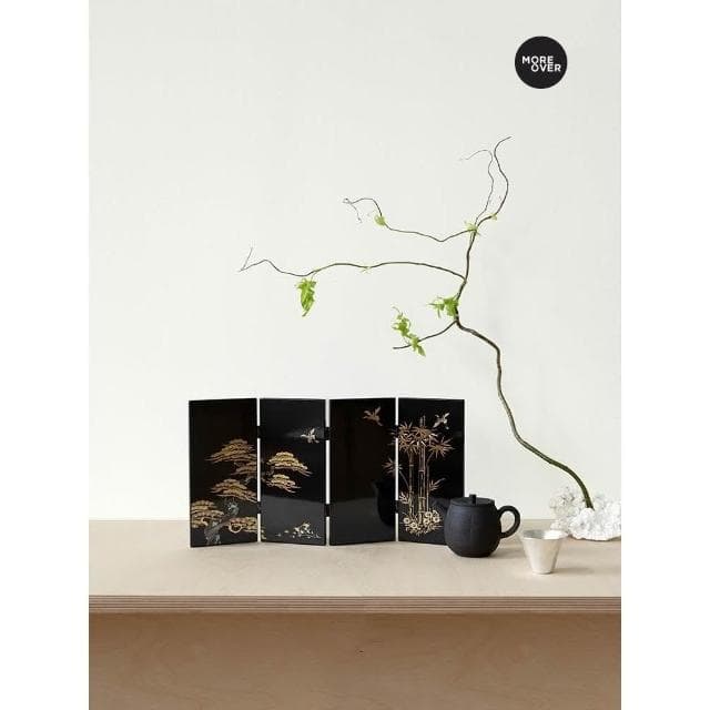Moreover閑林隱逸桌面小屏風擺件古風新中式禮品喬遷文創生日禮物