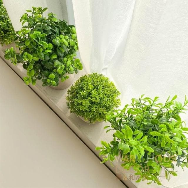 【Warm House Decor 暖和家居】北歐綠化仿真植物 (小盆栽 桌面小盆栽 假植物 盆栽 辦公室綠化 仿真植物)