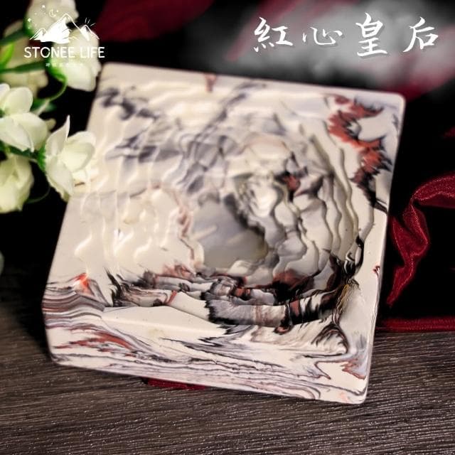 時硐STONE 方形梯田(手工 收納 擺飾 飾品 收納 燭台 多肉植物盆栽 禮物 質感 療愈小物 裝飾品 菸灰缸 鑰匙盤)