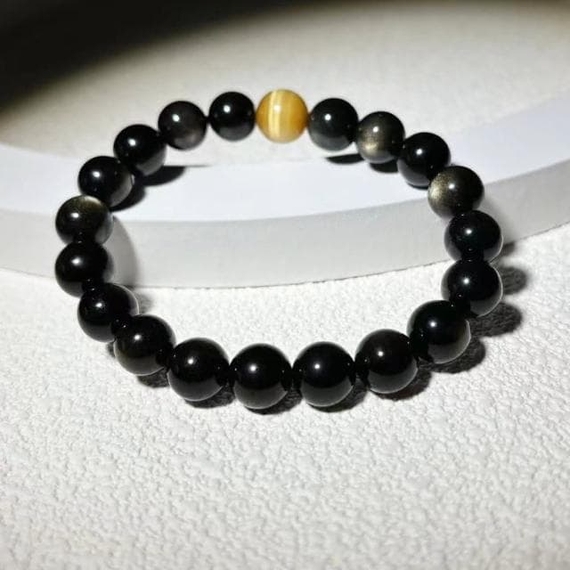 【Paiya 派亞】原創設計師負能量退散10MM金耀石6A金曜石配金虎眼手串手鍊手環黃虎眼防止負能量入侵