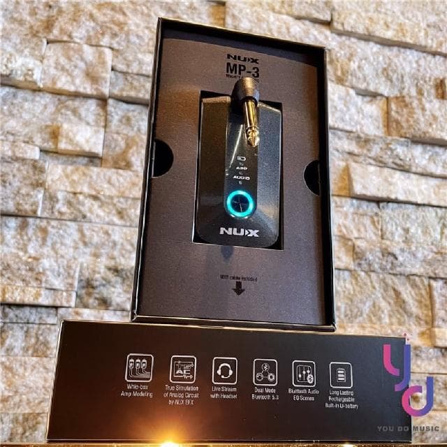 【NUX】Nux Mighty Plug Pro 電吉他 電木吉他 貝斯 攜帶型 藍芽音箱 效果器 IR 公司貨(nux 電 木 吉他 bass 音箱 錄音介面)