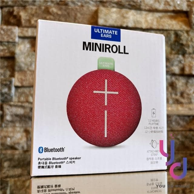 羅技 UE Ultimate Ears Miniroll 便攜式 藍牙 喇叭 音響 黑白粉藍 台灣 公司貨 2年保固