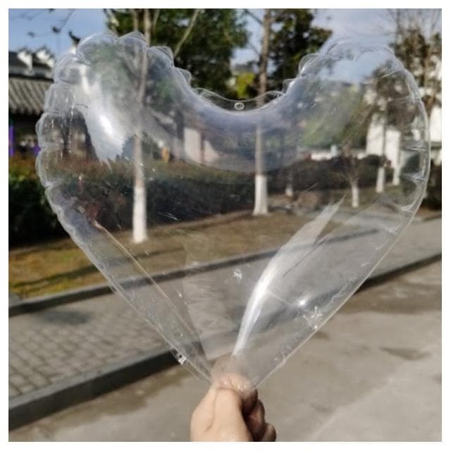 12H快速出貨 (氣球快易送)  透明波波球 24吋 愛心告白氣球 透明氣球 波波球 網美打卡 慶生 生日禮物 派對小物