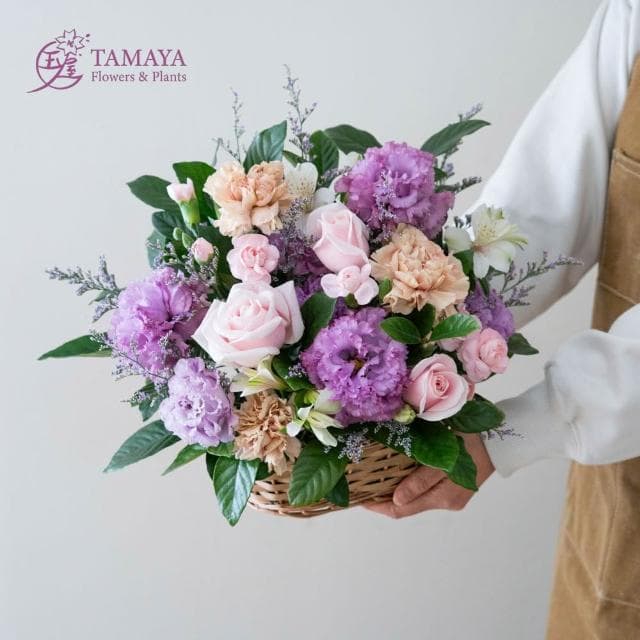 玉屋TAMAYA 花嵐 | 紫露華桌花 (鮮花 情人節 開幕升遷 發表會 生日祝賀 告白 紀念日 畢業祝福 母親節)