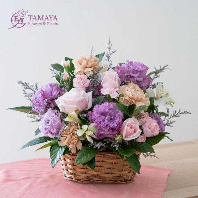 玉屋TAMAYA 花嵐 | 紫露華桌花 (鮮花 情人節 開幕升遷 發表會 生日祝賀 告白 紀念日 畢業祝福 母親節)