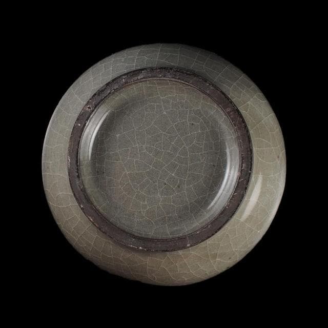 《博古珍藏》宋 官窯渣斗式尊 早期收藏 老件瓷器 博物館級文物