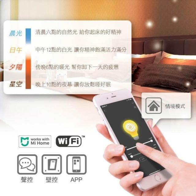 【DanceLight 舞光】舞光 智慧i系列 12W 智能三用 燈泡 LED-E2712-I 小米 米家APP  智能家電 聲控