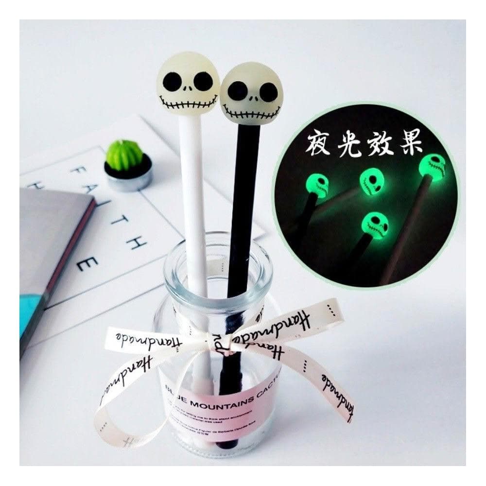 夜光骷髏筆 萬聖節 造型筆 搞笑趣味 韓風可愛創意 仿真筆 婚禮小物 交換禮物