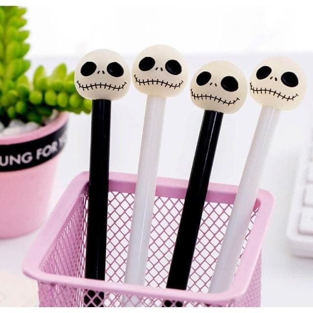 夜光骷髏筆 萬聖節 造型筆 搞笑趣味 韓風可愛創意 仿真筆 婚禮小物 交換禮物