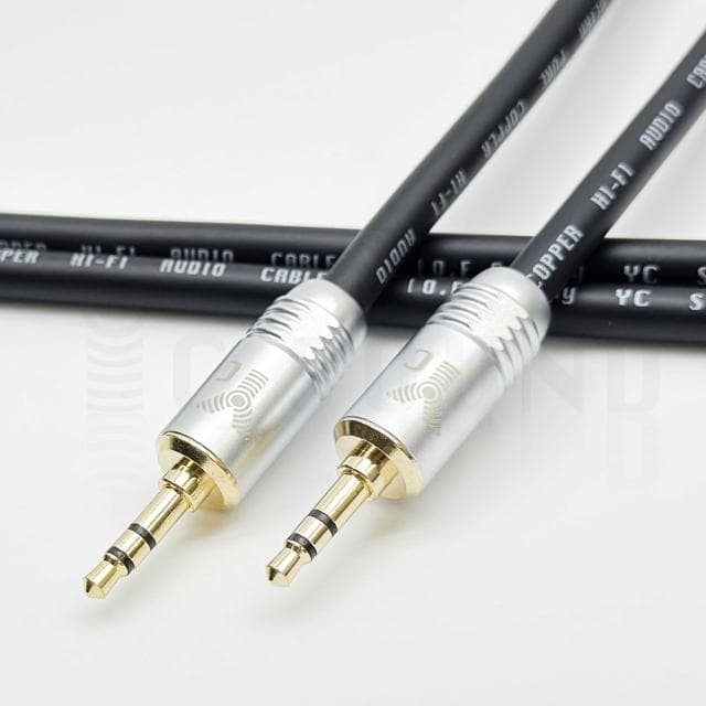 【YC Sound】頂配 鍍鉻全銅插頭 發燒線 3.5mm音源線 3.5mm公對公 耳機對錄線 L頭 彎頭 車用AUX IN 藍牙 電腦喇叭 PA音響線材 音頻連接線 RODE錄音線 AUX車用線 喇叭音源線
