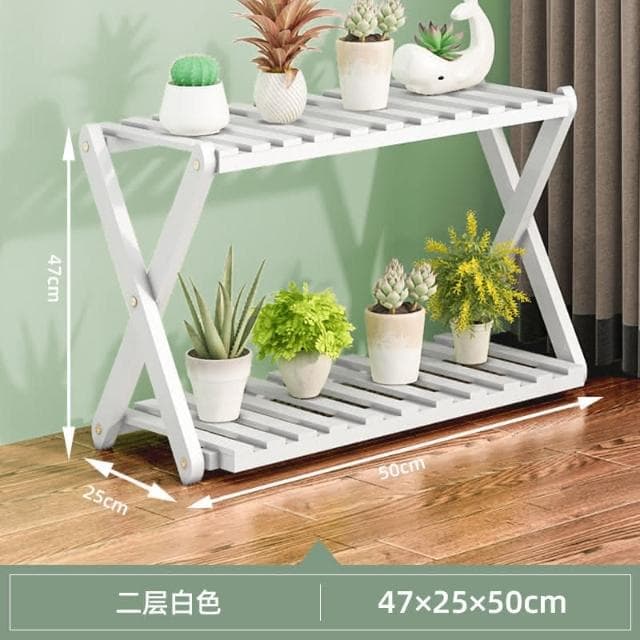 材質保證 陽臺花架子室內多層實木客廳傢用置物架多肉綠蘿花盆架裝飾植物架花架子 傢用盆栽 盆栽花架 多層花架