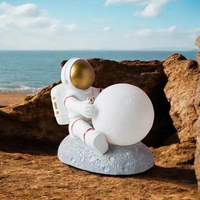 交換禮物 太空人月球小夜燈 小夜燈 床頭燈 禮物 七種顏色 六款選擇 聖誕節 情人節