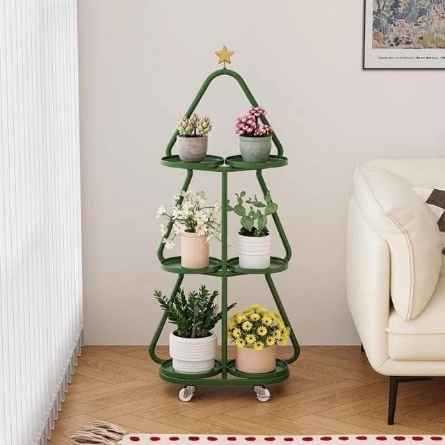 🎉特價下殺 花架 陽臺花架 落地架 鐵藝花架置物架陽臺移動花盆新款客廳花架子落地式多肉託架 植物花架 盆栽架