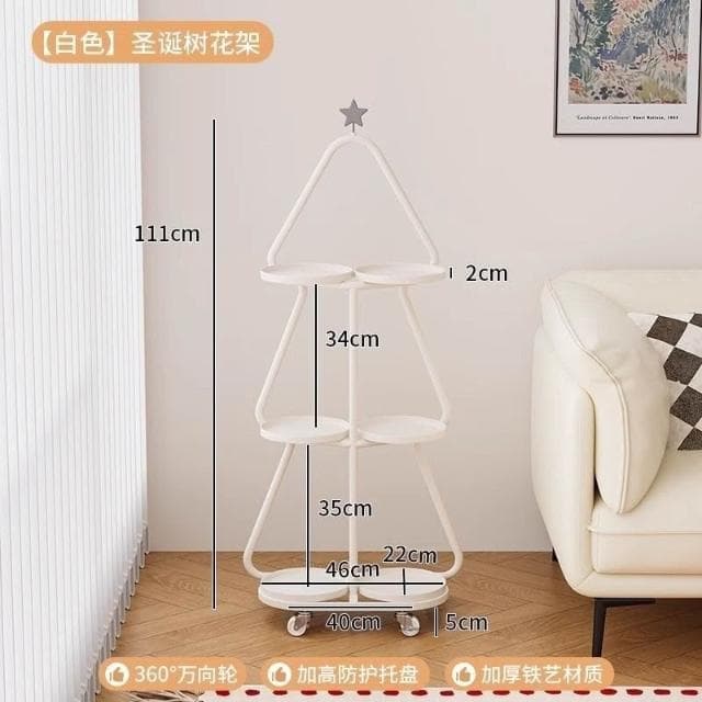 🎉特價下殺 花架 陽臺花架 落地架 鐵藝花架置物架陽臺移動花盆新款客廳花架子落地式多肉託架 植物花架 盆栽架