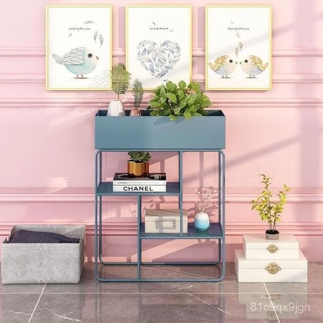 🎉特價下殺 花架 陽臺花架 落地架 北歐鐵藝花架子臥室內陽臺客廳置物架落地式綠蘿花盆架多肉植物架 植物花架 盆栽架