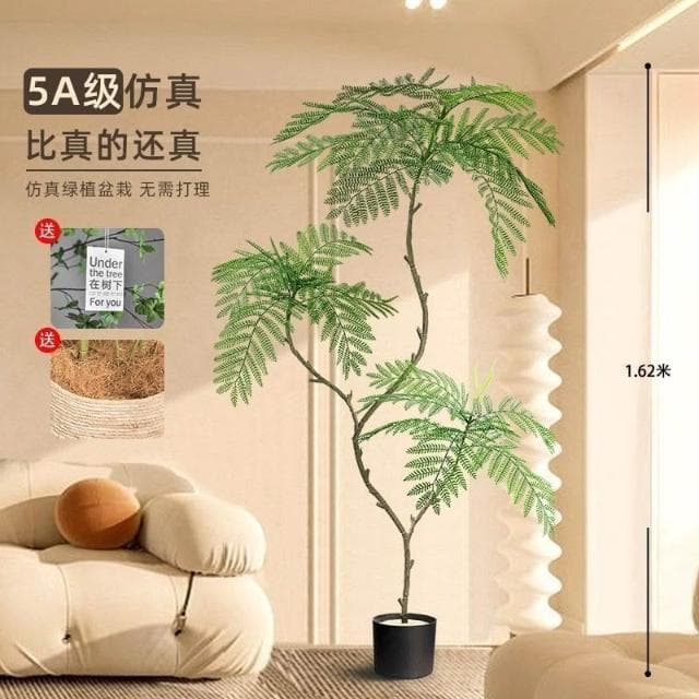 藍花楹仿真綠植高端室內客廳門店網紅ins風裝飾大型落地盆栽仿生 盆栽 居傢裝飾 仿真植物 人造樹 假樹 假植物