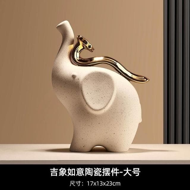 富貴大象 吉祥如意 大象擺件 客廳擺件 桌面擺件 玄關 客廳 裝飾 創意擺件 玄關擺飾 喬遷禮物 開業禮物