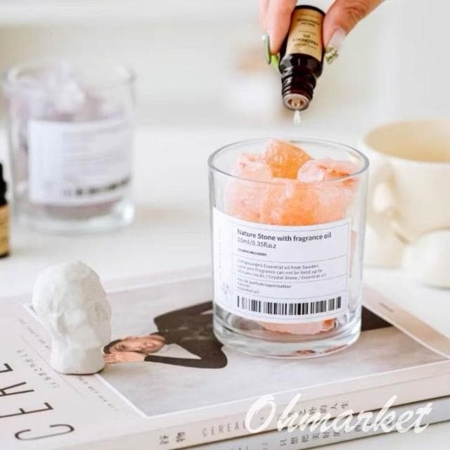 Mii厝邊 無火水晶石擴香石 水晶石香氛 擴香石禮盒 水晶擴香 擴香水晶 水晶香氛 擴香燈五行水晶情人節禮物