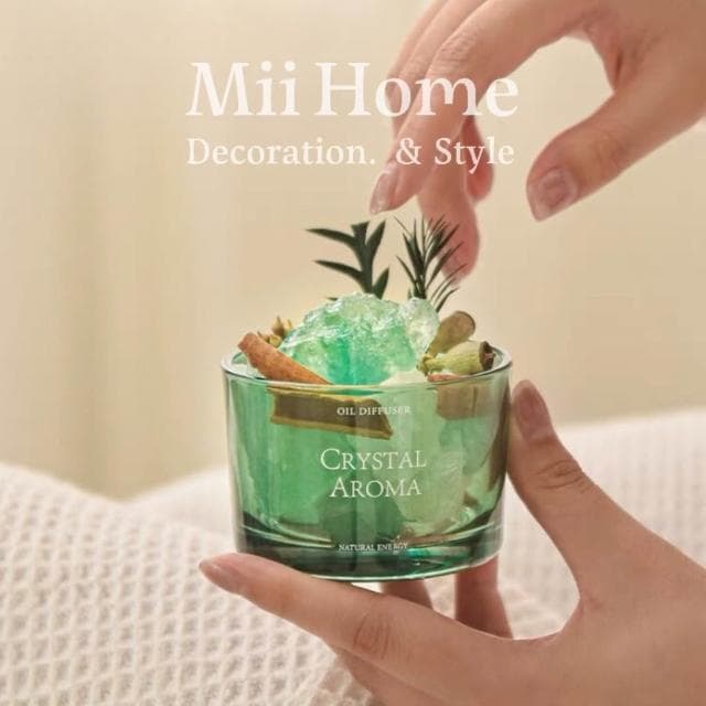 Mii厝邊 水晶石擴香石組 水晶擴香石 擴香石禮盒 水晶擴香 擴香水晶 水晶香氛 擴香燈 五行水晶情人節禮物