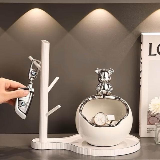 入戶玄關擺件 鑰匙收納 進門門口鞋櫃客廳裝飾品 喬遷新居禮品 鑰匙收納 玄關收納 鑰匙架 桌上收納 房間擺設