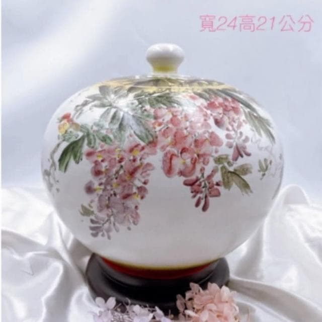 【田芯】Sweet Heart 田芯精品 鶯歌手工彩繪陶瓷🥰紫藤花 鳥語花香 實品拍攝