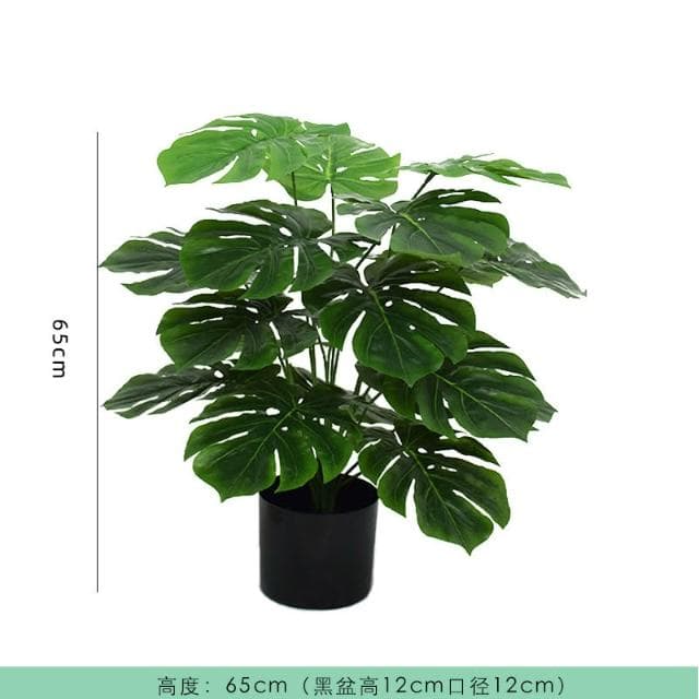 桃甜也居家生活 北歐模擬植物旅人蕉天堂鳥龜背葉造景假綠植客廳室內落地裝飾盆栽