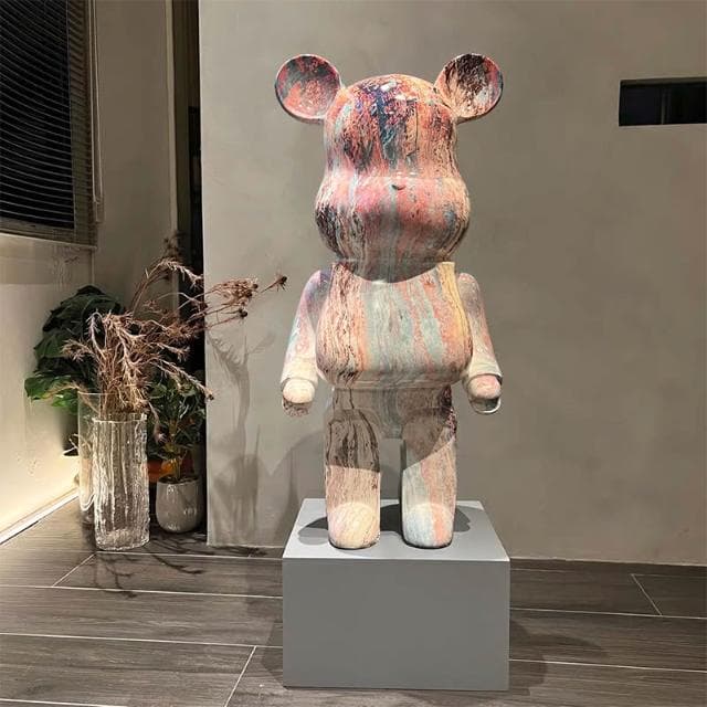 桃甜也居家生活 網紅暴力熊存錢筒落地大擺飾客廳家居電視櫃裝飾新家喬遷新居禮品