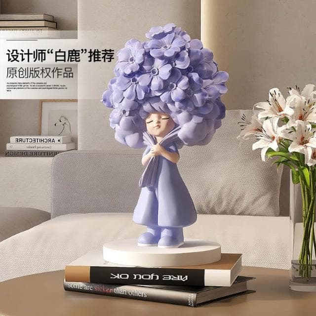 桃甜也居家生活 奶油風女孩擺飾客廳電視櫃酒櫃玄關家居裝飾品高級感生日喬遷禮物