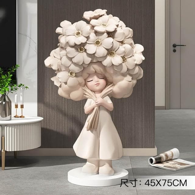 桃甜也居家生活 奶油風女孩擺飾客廳電視櫃酒櫃玄關家居裝飾品高級感生日喬遷禮物