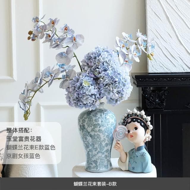 桃甜也居家生活 國潮藝術京劇女孩擺飾家居裝飾品客廳電視櫃酒櫃玄關喬遷新居禮品