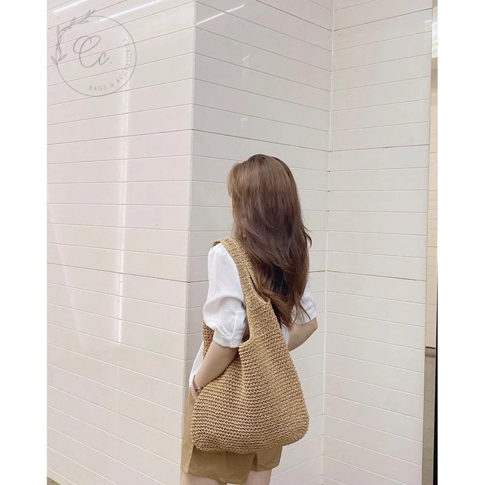 希西小包商 草編包 度假包 手提包女 編織包包包女斜背包手拿包側背包女韓版ins情人節禮物生日禮物 C121