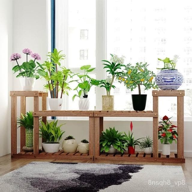 廠家直發 花架客廳 魚缸花架子多層 特價陽臺置物架 落地式置物架 實木盆栽植物置物架 室內置物架