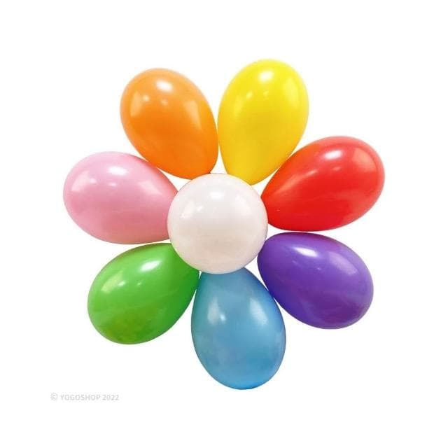 7吋氣球 613A 中圓型氣球 (混色)/一包100個入 乳膠氣球 圓形氣球 氣球佈置 生日氣球 台灣製