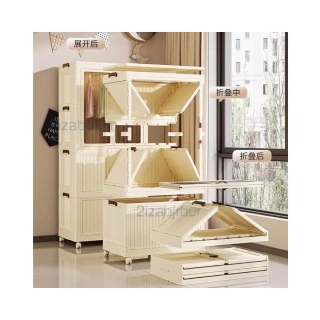 收納櫃 收納 兒童衣服收納櫃 傢用收納箱 寶寶衣櫃 免安裝嬰兒小衣櫥 零食儲物櫃子 衣物收納