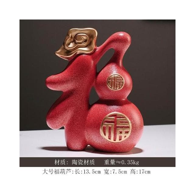 葫蘆擺件 陶瓷工藝品 客廳玄關創家居裝飾 喬遷禮物 裝飾品擺件 風水擺件 玄關擺飾