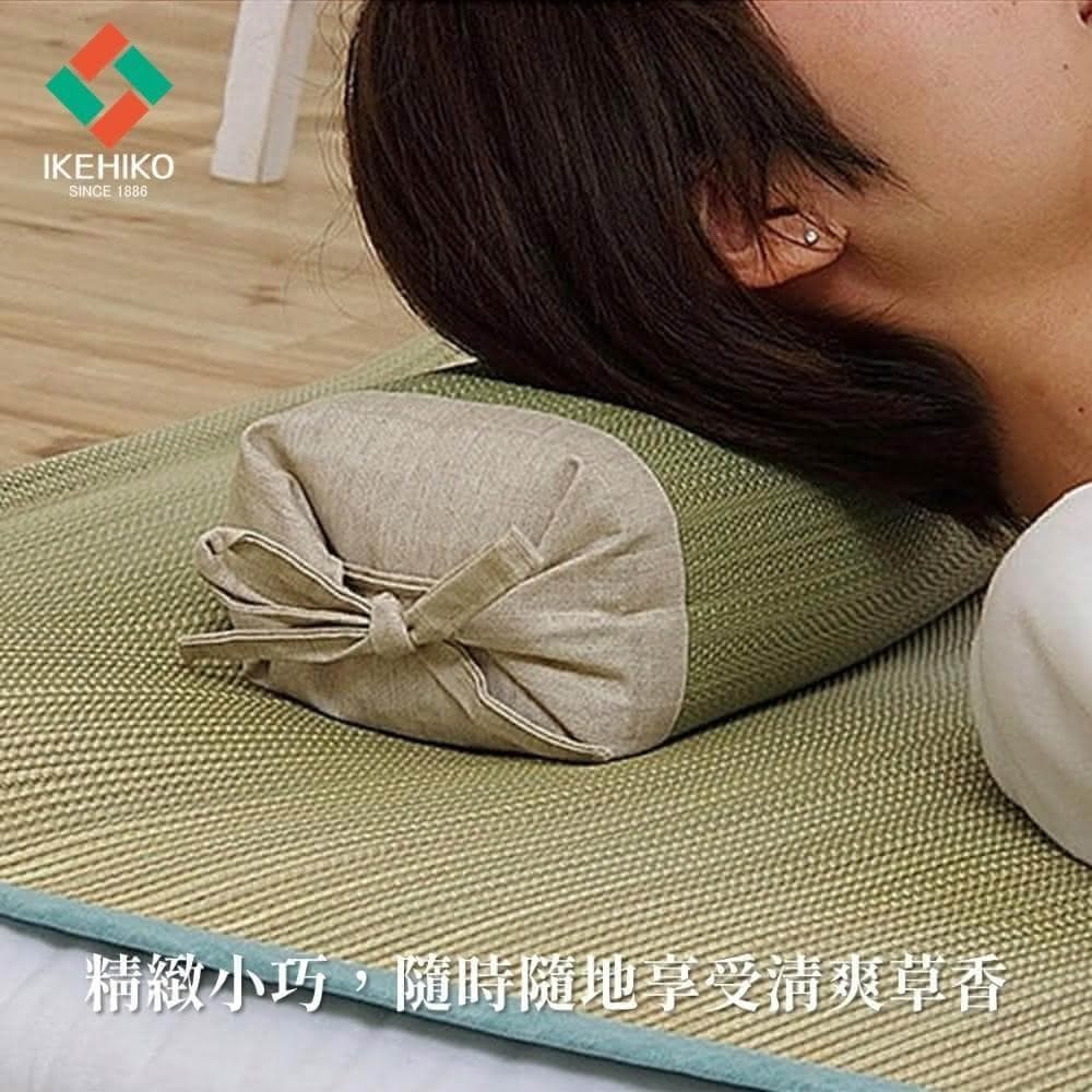 【IKEHIKO】藺草角枕Rhythm 30x15x8-10cm|午睡神器高度可調 天然素材綠色商品 透氣清爽不悶熱 淨化空氣消除異味