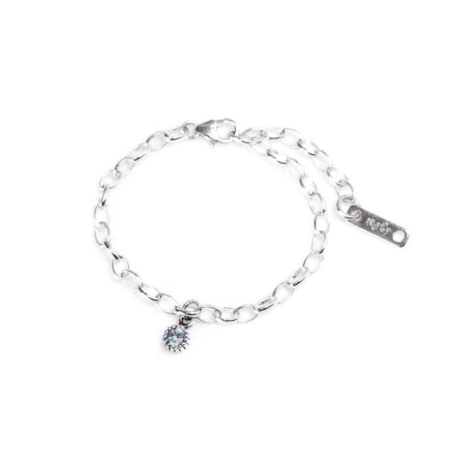 【ART64】寶寶純銀手鍊 彌月禮盒 12款天然石任選 新生兒禮物/兒童生日禮推薦(附提袋與擦銀布)