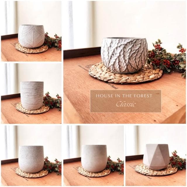 水泥盆 大口徑花盆 綠植 種植 盆栽 園藝植物 器皿 圓形 育苗花盆